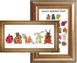 Easily create ALPHABET CHARTS, NAME PLAQUES and more...