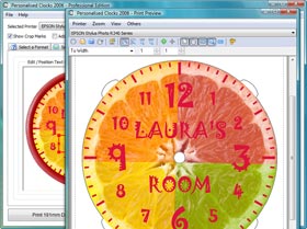 Print your personalised clocks in HIGH QUALITY USING ANY PRINTER, eg. INK JET or LASER