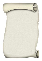 Light parchment scroll with rolled edges, ideal for fantasy, history, or formal document designs