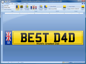 Select from many styles including ANY name, ANY slogan, various border styles and more